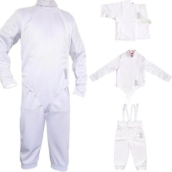 NWOT LEONARK 350NW Fencing Uniform Suit - Pants Jacket Vest Set SZ 44 (XS) - Picture 1 of 12